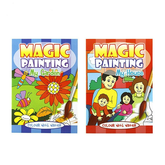 2 x Paint Kids Book Water Magic Painting