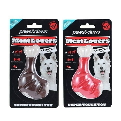 2x Pet Dog Drumstick Chicken Flavoured Chew Toy Set Durable Toys Clean Teeth