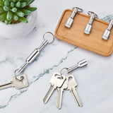 2 Pcs Super Strong Neodymium Magnetic Keyring Key Ring Hook Magnet Chain Holder