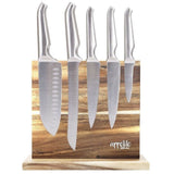 Appetito Magnetic Knife Stand Double Sided  Knife Holder Cutlery Storage- Acacia