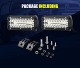 2x 7inch Osram LED Light Bar Spot Flood Combo Work Driving Offroad 6"