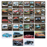 4x Brands and Cars Mancave Plate Sign 20cmx30cm Car Brand Decor Design Assorted