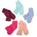 3 Pair Socks Womens Microfibre Crew Cut Plain Assorted Colours