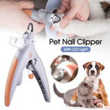 Nail Clippers Toe Claws Trimmer LED Light Cutter Pet Dog Cat 5X Magnification