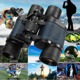 60x60 Day/Night Vision Zoom Binoculars Telescope Waterproof 3000M Outdoor Travel