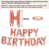 Happy Birthday Balloon Party Decoration Banner Inflating Foil Bunting Colorful