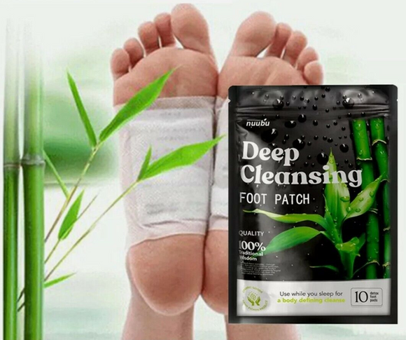 10pcs Detox Foot Patches Pads Natural Plant Toxin Removal Sticky Adhesive