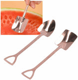 4 Pcs Shovel Shape Spoon Tea Coffee Sugar Cake Scoop Dessert Ice Cream Spoon