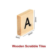 20x Wooden Alphabet Scrabble Tiles Crafts Wood Coasters Crossword - Letter E
