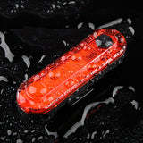 2x USB Rechargeable Bike Bicycle Cycling 4 Modes LED Front Rear Tail Light Lamp