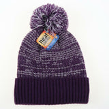 2PK Beanie Warm Ski Thermal Womans Girl Pom Pom Style Knitted Hat Soft Assorted