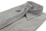 Mens Skinny Tie Plain Wedding Slim Necktie Formal Casual Narrow Party White