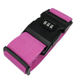 Luggage Strap Code Password Travel Suitcase Secure Lock Safe Nylon -Pink
