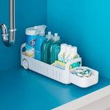 YouCopia RollOut Caddy Under Sink Organizer 5" Wide White -41.6x12.7cm