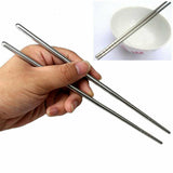 10 Pairs 23Cm Reusable Chopsticks, Stainless Steel Metal Chopsticks, Dishwasher Safe Korean Japanese Chinese Chopsticks