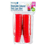 200 Pieces Coloured Shot Cups 30ml BPA Free Plastic