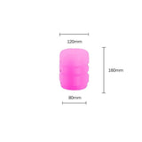 4pcs Luminous Tire Valve Cap Car Wheel Dust Covers Glow In The Dark -Green