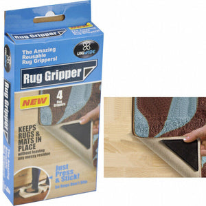 4 x Anti Skid Rug Grippers Non Slip Reusable