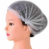 100x Disposable Hair Net Head Cover Cap Anti Dust Medical Surgical Stretchy Hat