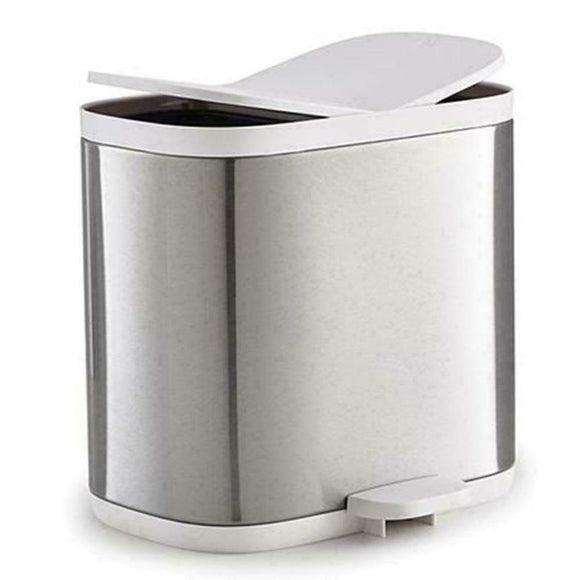 Joseph Joseph Split Bathroom Waste Separation Bin Stainless Steel