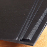 20x Blank Flat Cards Thick Card Stock 300gsm Handmake Paper 100*148mm -Black