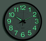 305mm Luminous Wall Clock Glow In The Dark Silent Quartz Indoor Home Modern Clock