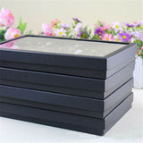 100x Slot Jewelry Ring Earring Storage Box Display Organizer Case Tray Holder