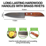 1x KIWI Utility Fruit Knife Set Stainless Steel Meat Chef Kitchen Point