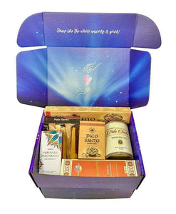 Palo Santo Clearing & Cleansing Hamper Gift Set Box Incense Aromatherapy Salt