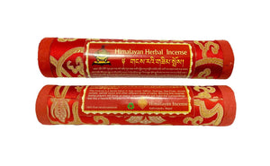 Himalayan Herbal Druk Incense Sticks Kathmandu Nepal 100% Natural Red 2Pk