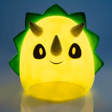 Smoosho's Pals Triceratops Table Lamp Kids Bedroom LED Night Light Warm Glow