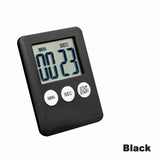 Magnetic LCD Digital Kitchen Timer Countdown Town 99 Minute Electronic Black