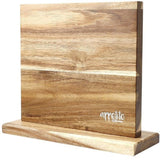 Appetito Magnetic Knife Stand Double Sided  Knife Holder Cutlery Storage- Acacia