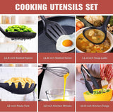 18-in-1 Silicone Cooking Utensils Set,5-Pieces Knife Set 7-Pieces Kitchen Tools