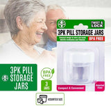 3PK Clear Medicine Box Pill Organiser Holder