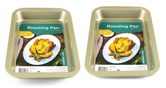 Non-Stick Baking Roasting Pan 30.5x18.5cm - 2 Pieces