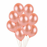 14x Foil Latex Balloons Balloon Set Birthday Wedding Party Decoration Rose Gold