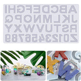 Alphabet Letters Silicone Pendant Mold Necklace Jewelry Epoxy Resin Mould DIY