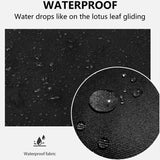 Canvas Apron Waterproof Waiter Cooking Cafe Kitchen Chef Butcher Washable -Black