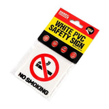 3pcs Peel & Stick No Smoking Sign Handy Hardware Quality Material - 55x55 mm