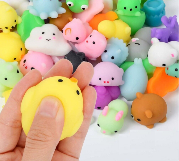 50PCS Animal Squishies Mochi Squeeze Fidget Toy Stretch Stress Relief Anxiety
