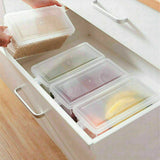 4x Storage Box Refrigerator Food Container Kitchen Fridge Organiser Freezer