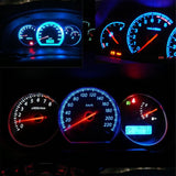 20pcs T5 Dash 5050 SMD LED Car Wedge Dashboard Instrument Blue Light Bulbs 12VDC