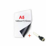 Fridge Magnetic Whiteboard A5 + Board Pen Marker Eraser Memo Reminder Magnet A5