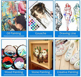 9 Pcs Artist Paint Brush Sable Hair Detail Miniature Brush Painting Brushes Set