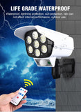 Sensor Solar Outdoor Camera LED Light Fake Security CCTV Cam with Motion Dummy