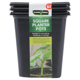 24 X Garden Planter Pot Seed Square Pots Plant Nursery Soft Plastic