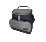 Sachi Rugger Insulated Cooler Bag 12L Black and Silver
