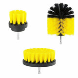 Grout Power Scrubber Cleaning Drill Brush Tub Cleaner Combo Tool Kit Yellow