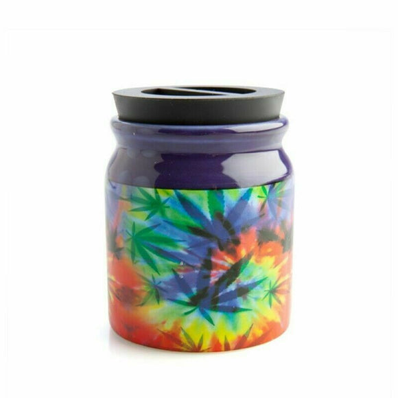 Small Rainbow Weed Stash It! Storage Jar